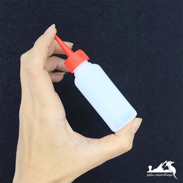 بطری پلاستیکی 30 سی سی نوک تیز مخصوص چسب