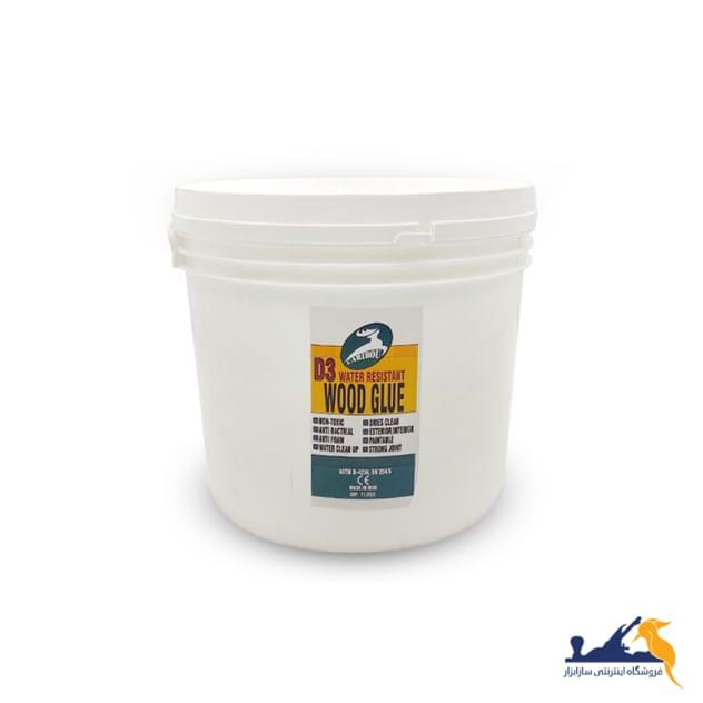 چسب چوب ضدآب شفاف کاریبو 5 لیتری