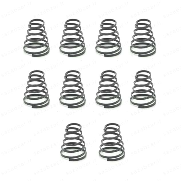 فنر فشاری حلزونی تخت (بسته 10 عددی)