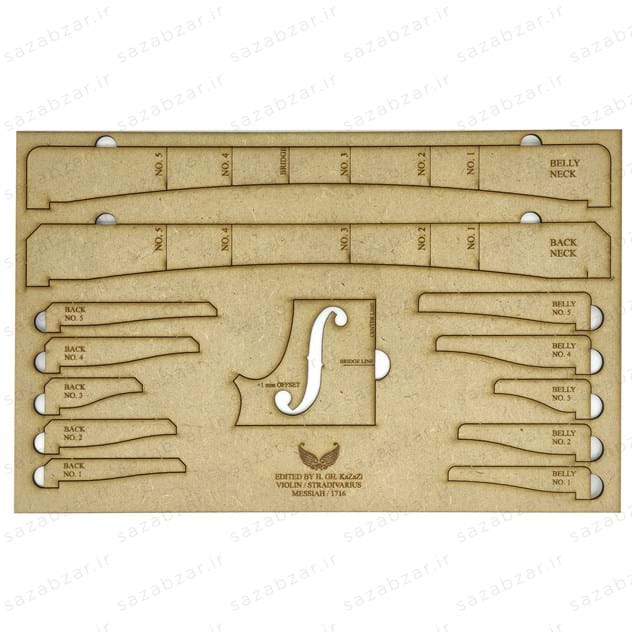 الگوی تکمیلی ویولن مدل استرادیواریس