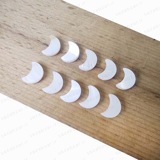 صدف طبیعی طرح ماه (بسته 10 عددی)