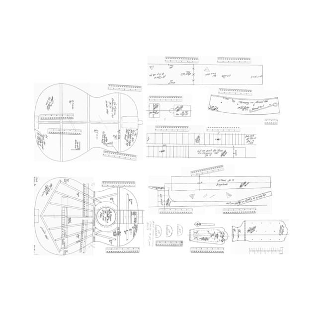 فایل نقشه گیتار آکوستیک مدل Torres Classical