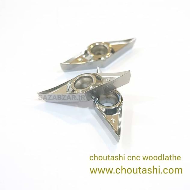 تیغچه لبه دار دستگاه سی ان سی خراطی مدلVCGT با شعاع نوک 0.2