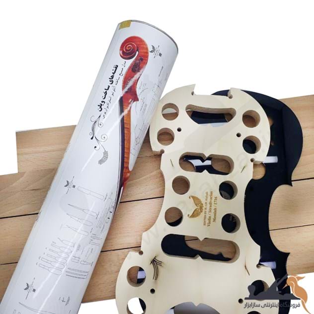 نقشه‌های کارگاهی به همراه قالب کلاف ویولن آنتونیو استرادیواریس مدل مسیح