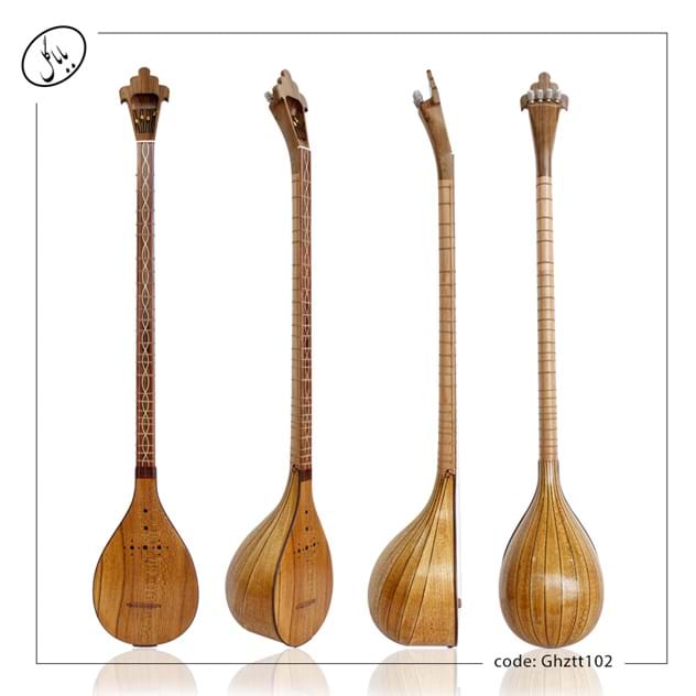 سه تار باباگل مدل استاد قنبری با سرپنجه طاووسی